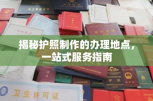 陇川揭秘护照制作的办理地点，一站式服务指南