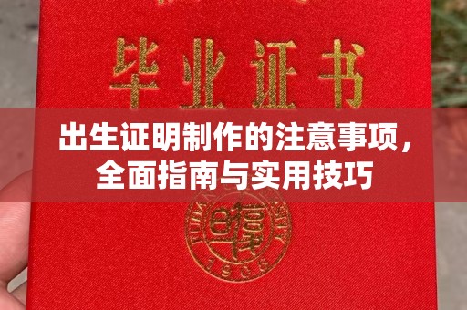陇川出生证明制作的注意事项，全面指南与实用技巧