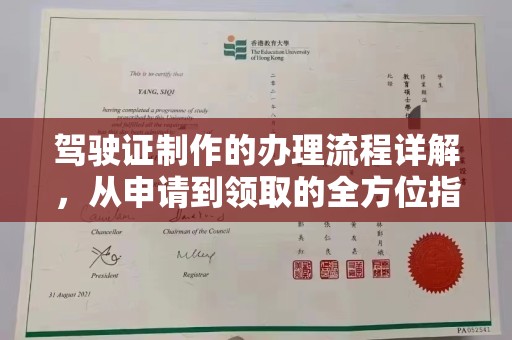 陇川驾驶证制作的办理流程详解，从申请到领取的全方位指南
